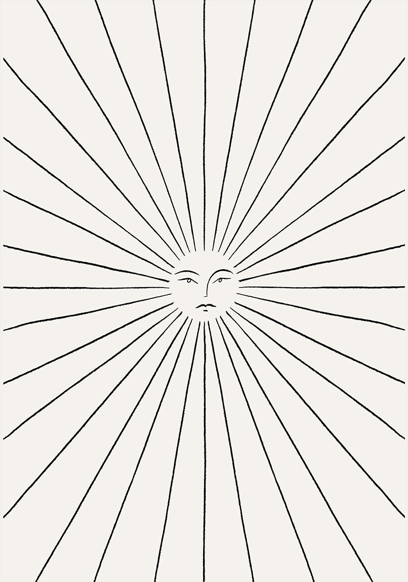 Plakát sluneční paprsek