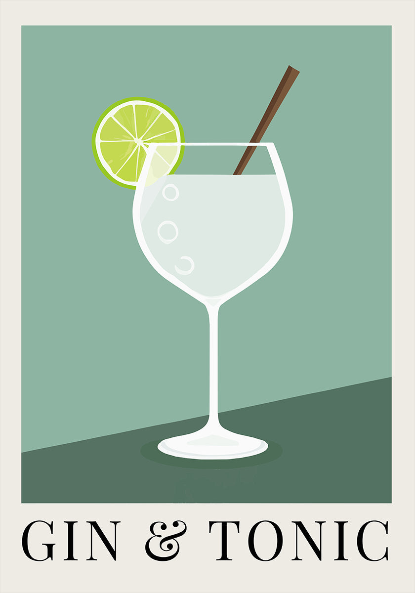 Plakát Gin & Tonic