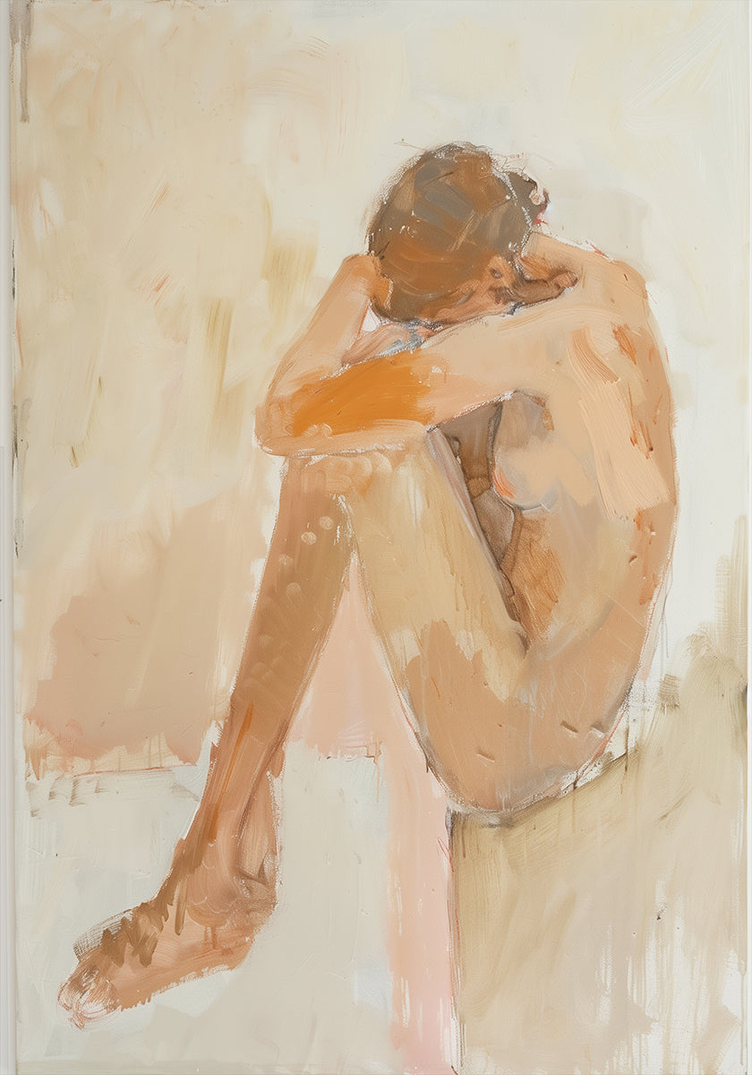 Žena V Koupelně Plakát