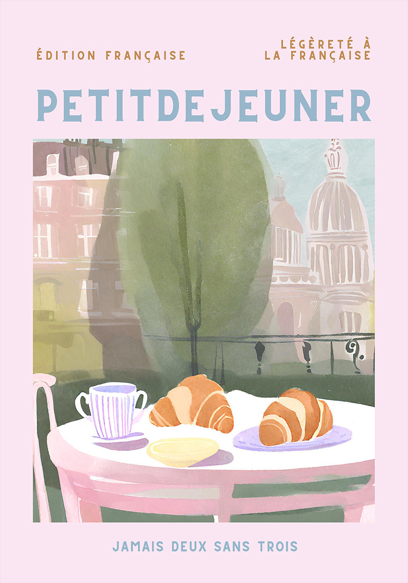 Petit Dejeuner, Croissanty, Paříž, Pastel