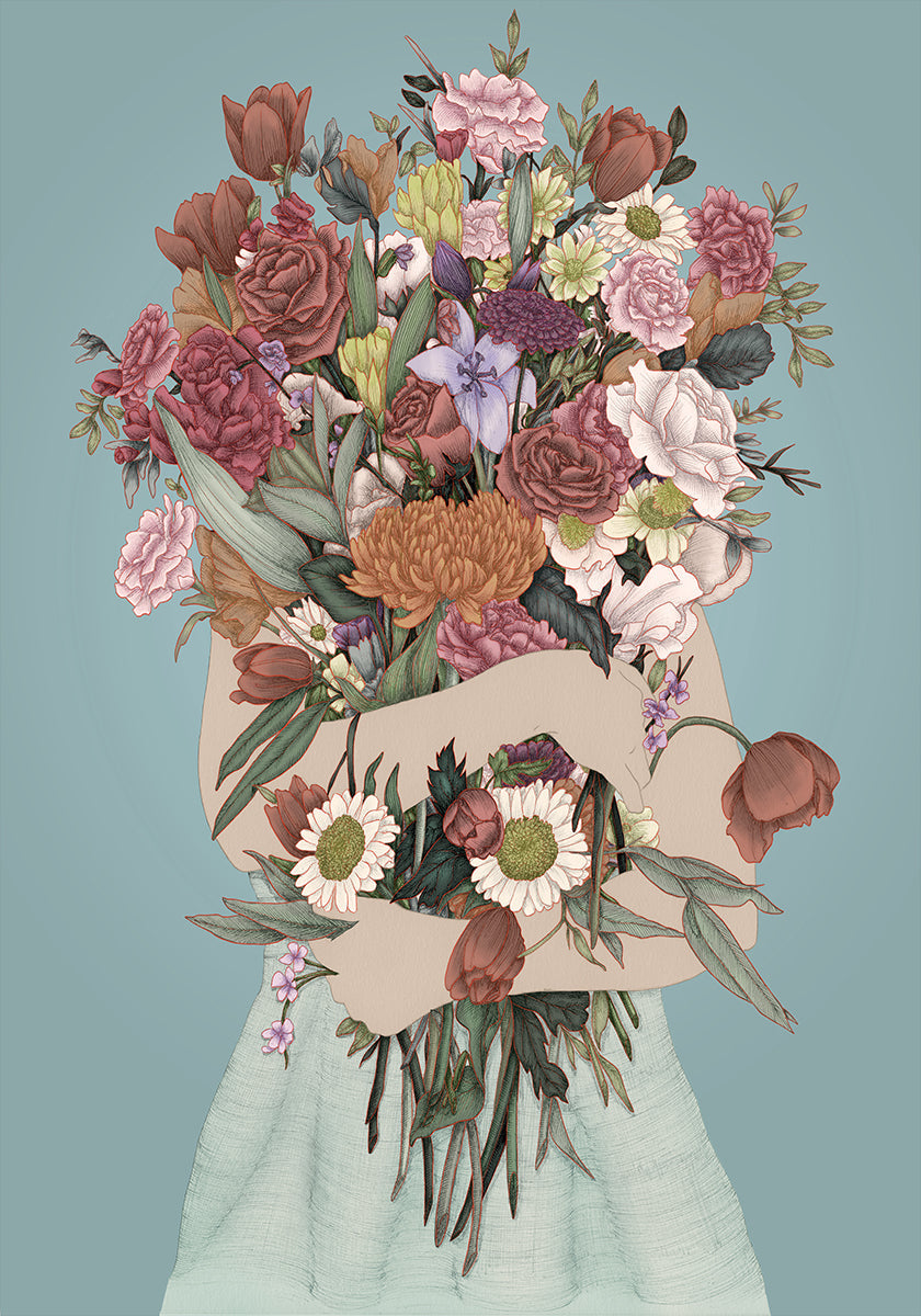 Shromažďování velkého plakátu Garden Teal