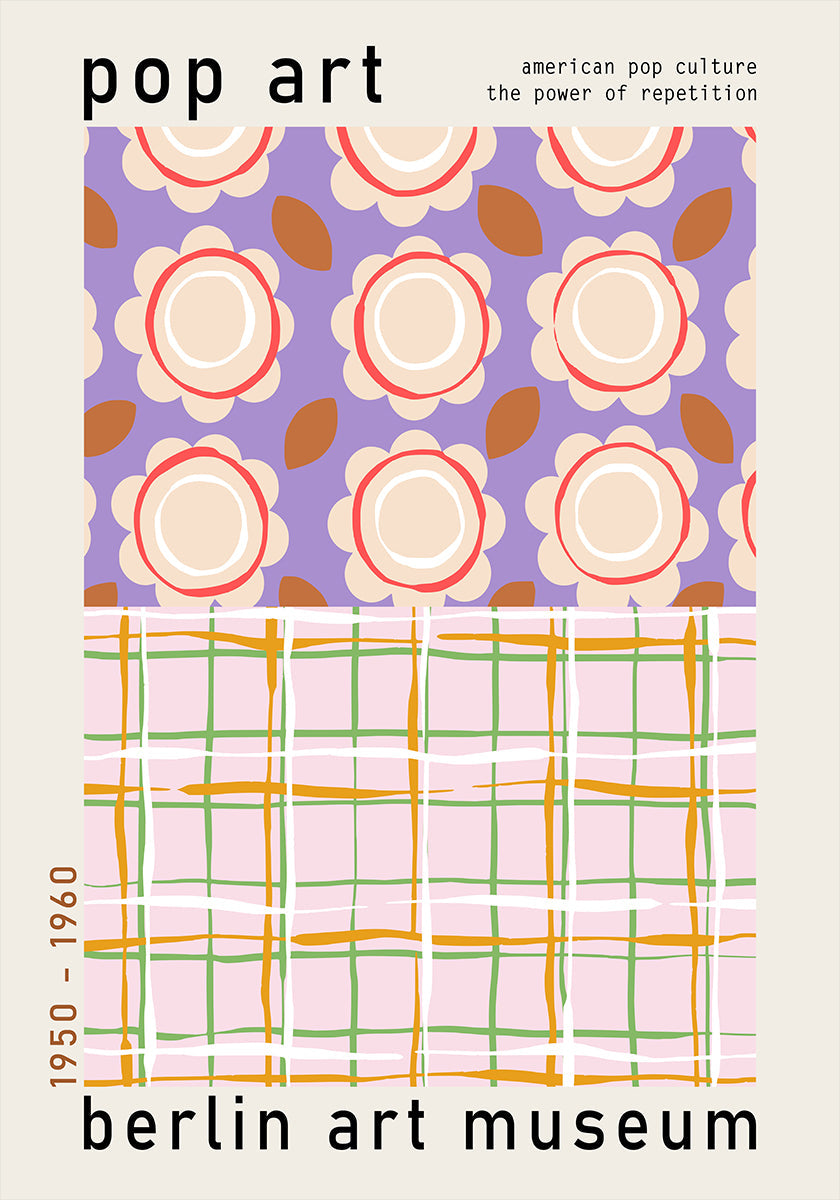 Berlínské muzeum umění pop art plakát