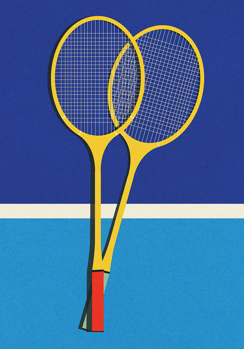 Dřevěné badmintonové rakety