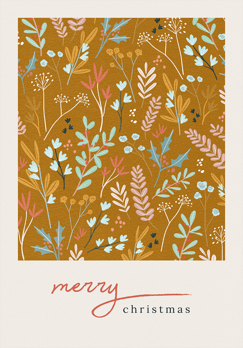 Veselé Vánoce Bronzový plakát