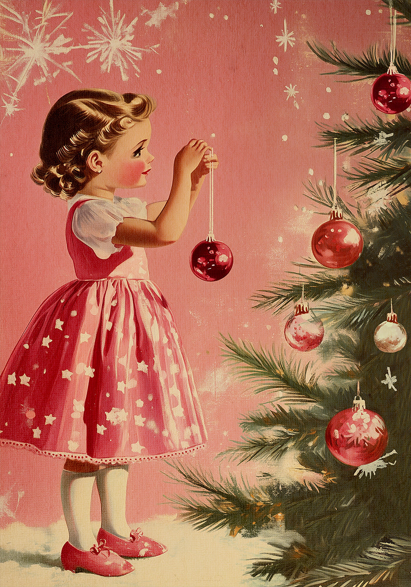 Dívka S Ozdobami Plakát