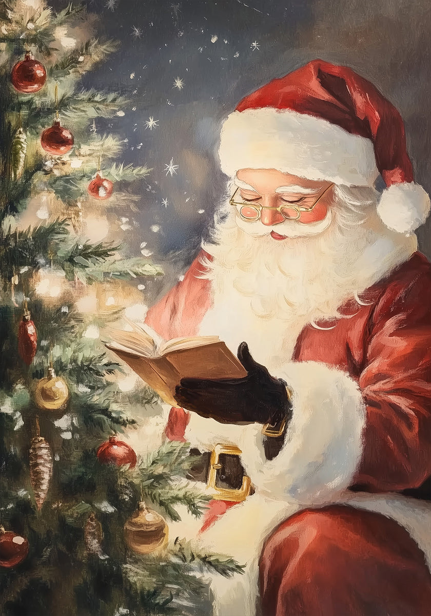 Čtení Santa č.2 plakát
