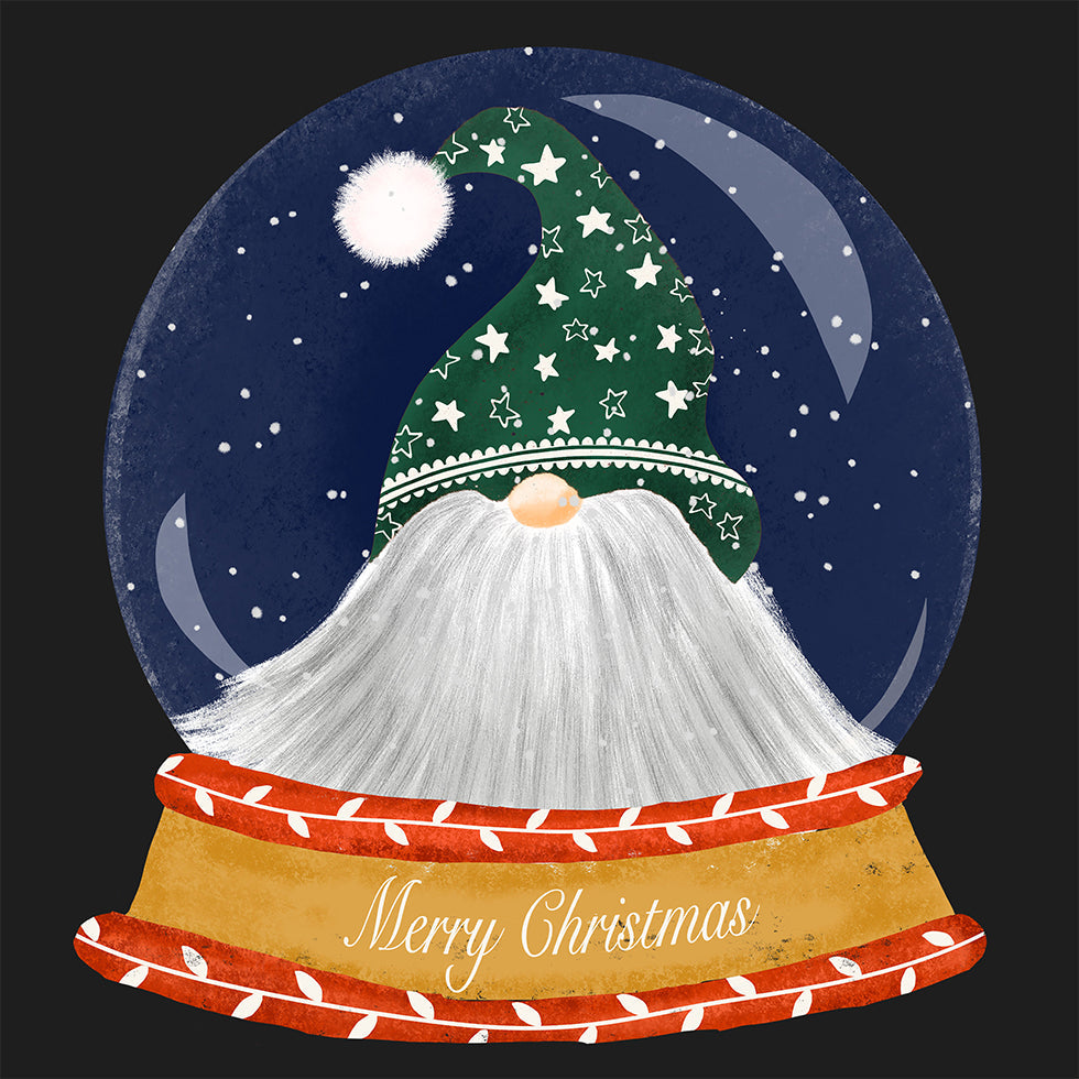 Christmas Santa Gnome Snow Globe – Veselé Vánoce (NOVINKA)
