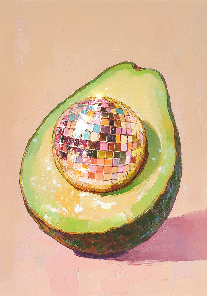 Disco Avocado Delight Plakát