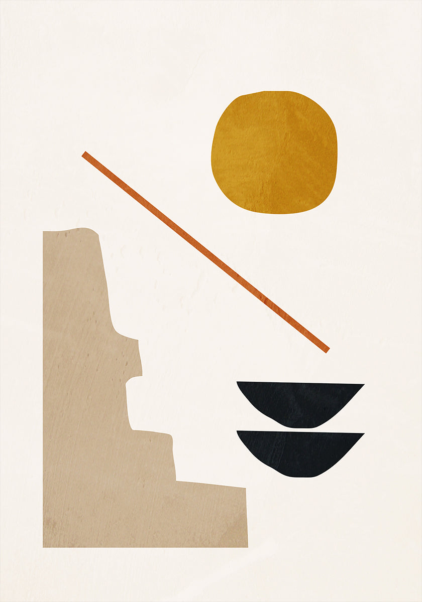 Abstraktní minimální 6 plakát