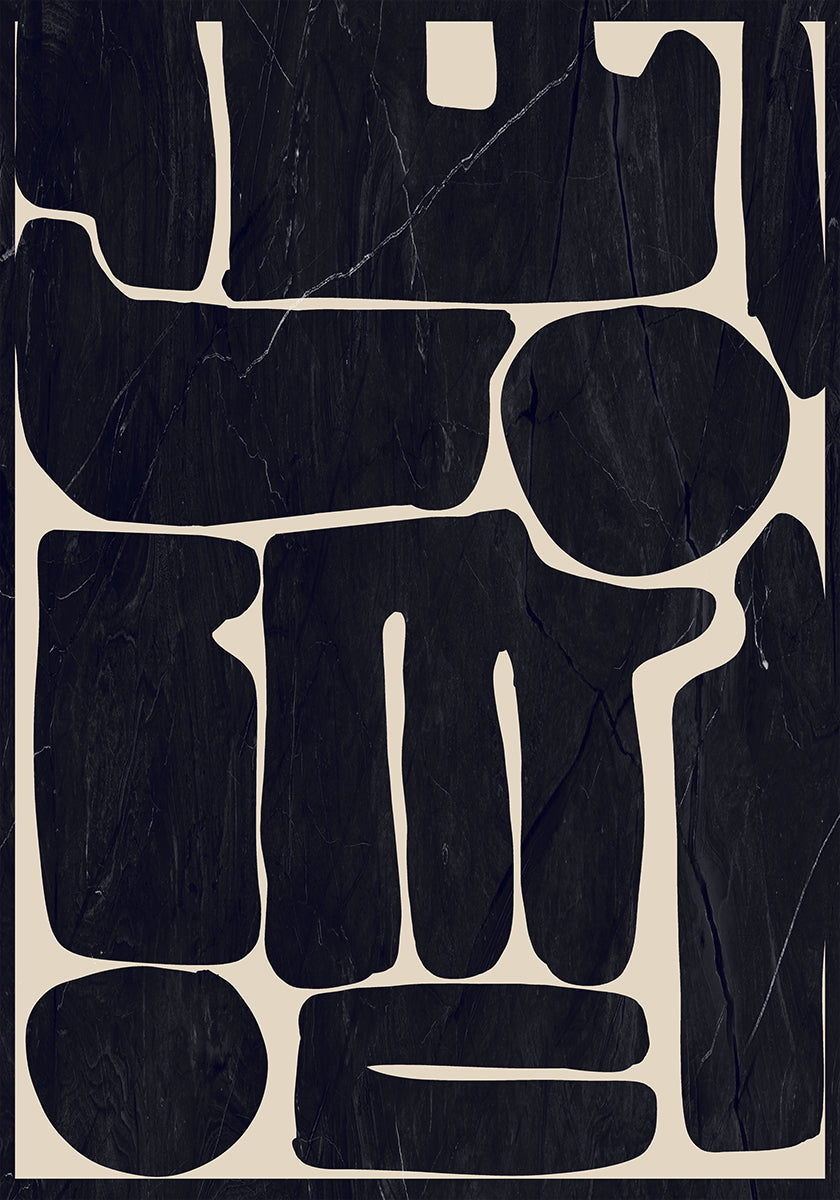 Moderní abstraktní minimální tvary 162 plakát