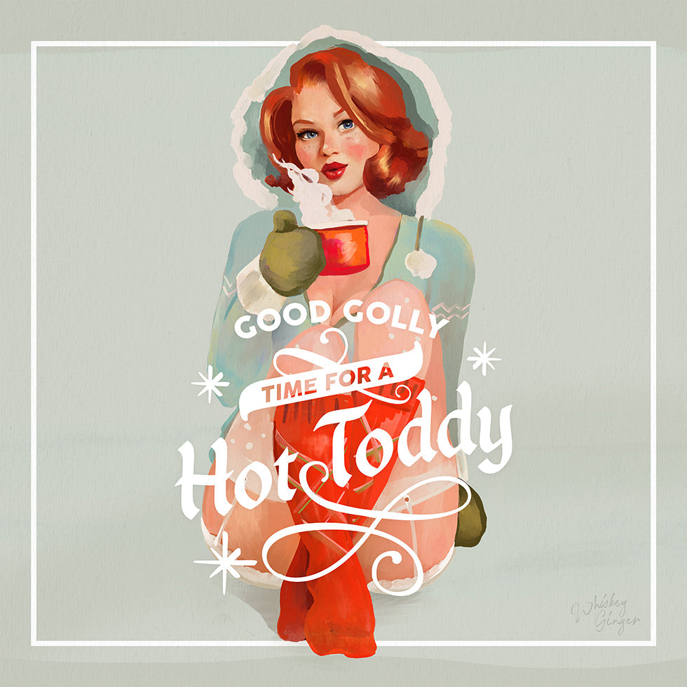 Hot Toddy Redhead Vintage zimní koktejlové umění (NOVINKA)