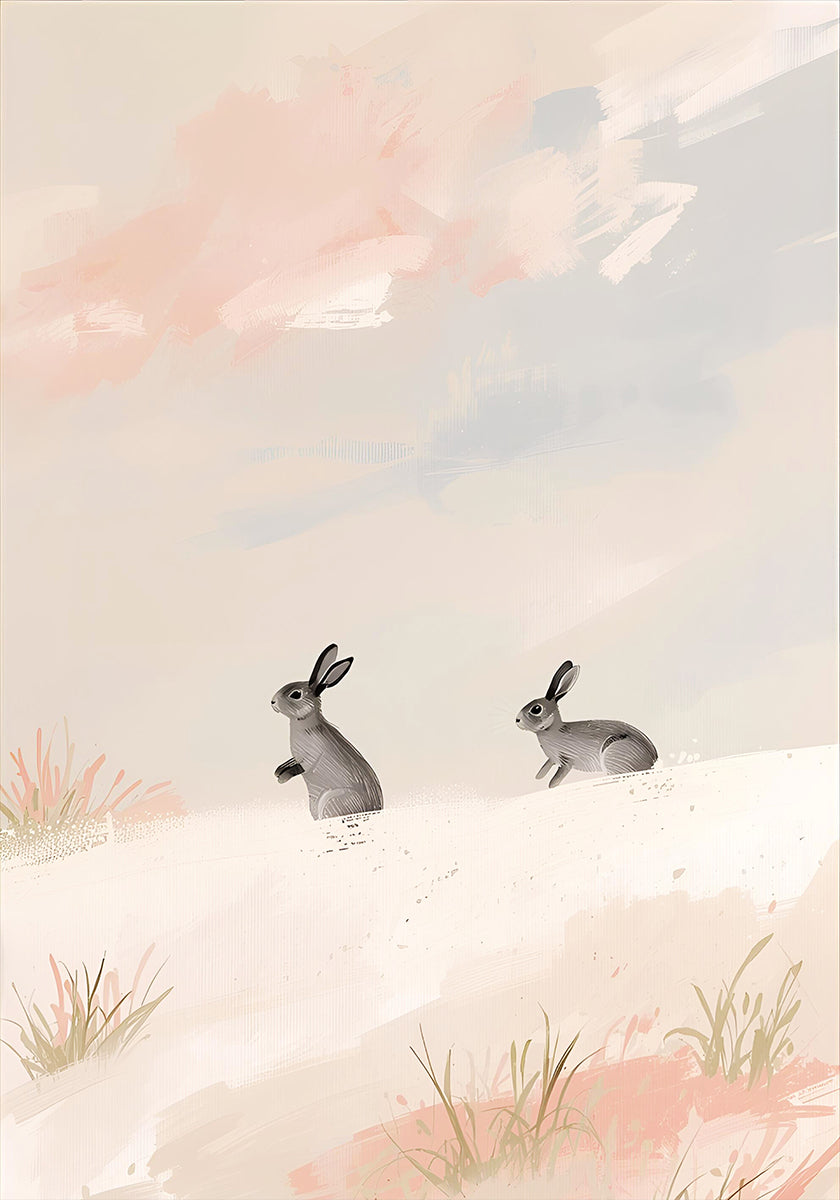 Plakát Hasen Im Schnee