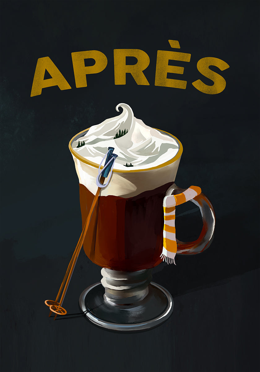 Apres Hot Cocoa Cocktail Ski Art (NOVINKA)
