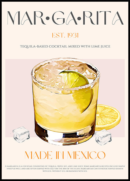 Margarita Print Cocktail (NEW) - Posterbox