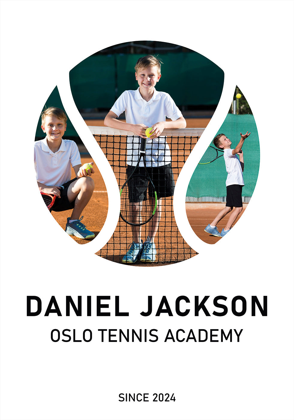 Tenis Photo Collage Osobní plakát - Posterbox