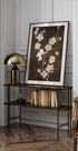 White Cherry Blossom Brown Background (NEW) - Posterbox