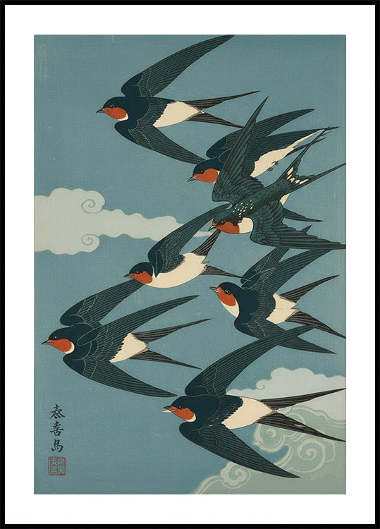 Swallows Harmony Poster - Posterbox