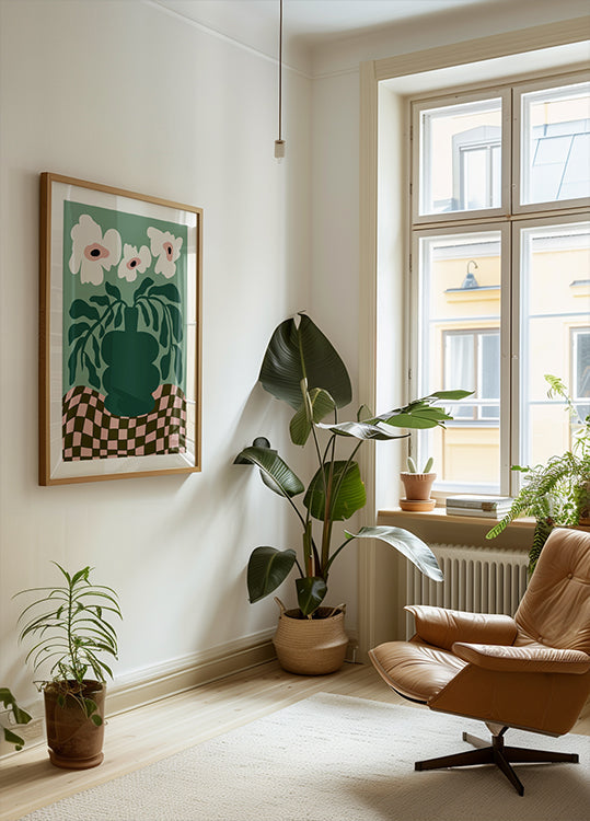 Odvážná Blossom Pottery Plakát