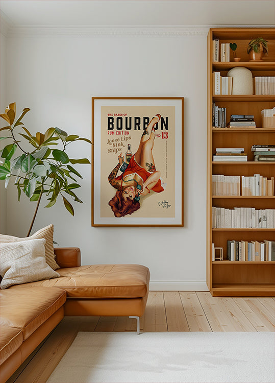 Babes of Bourbon Vol 13 Rum Drinking Pinup Girl Art (NEW) - Posterbox