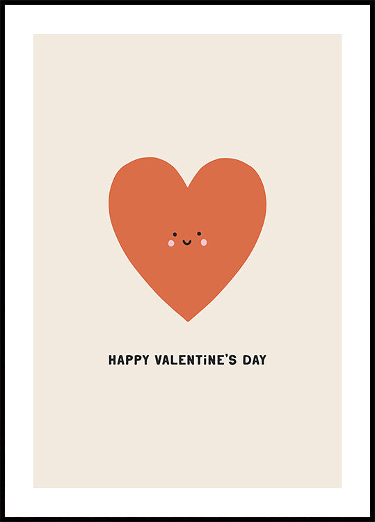 Smiley Heart Love Plakat