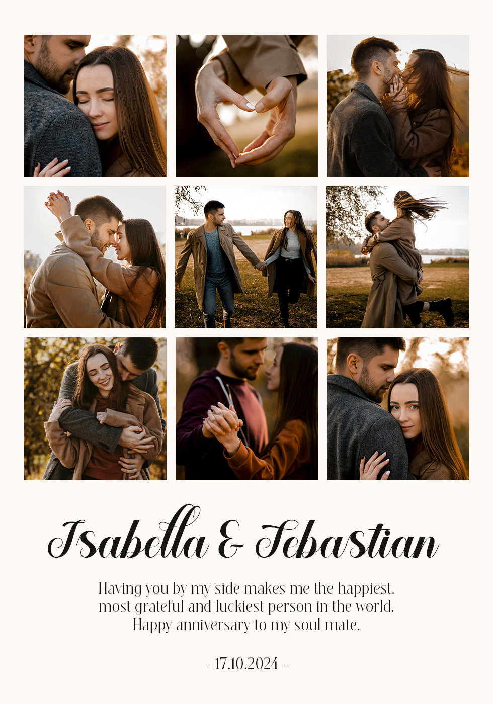 Můj první rok Photo Collage Plakát