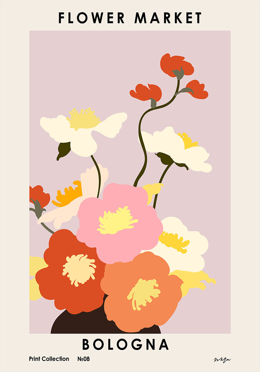 Květinový trh. Boloňský plakát
