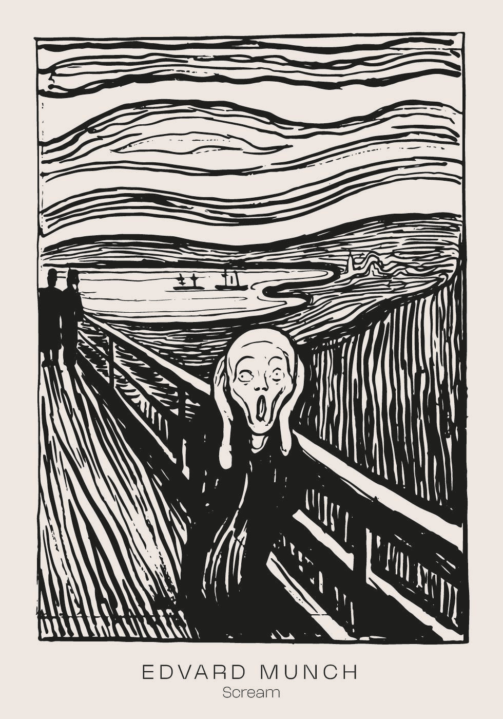 Edvard Munch Scream Plakat - Posterbox.dk