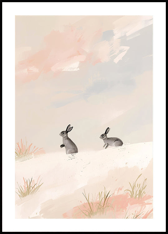 Plakát Hasen Im Schnee