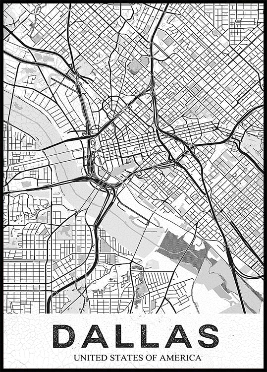 Dallas bílý plakát