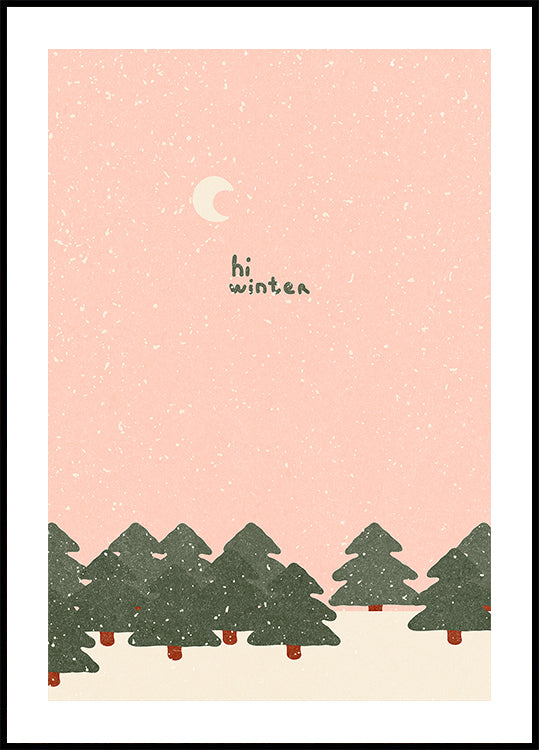 Plakát Magický sníh v lese