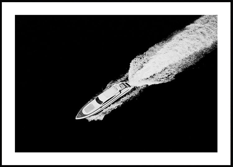 Monochromatický plakát plavby