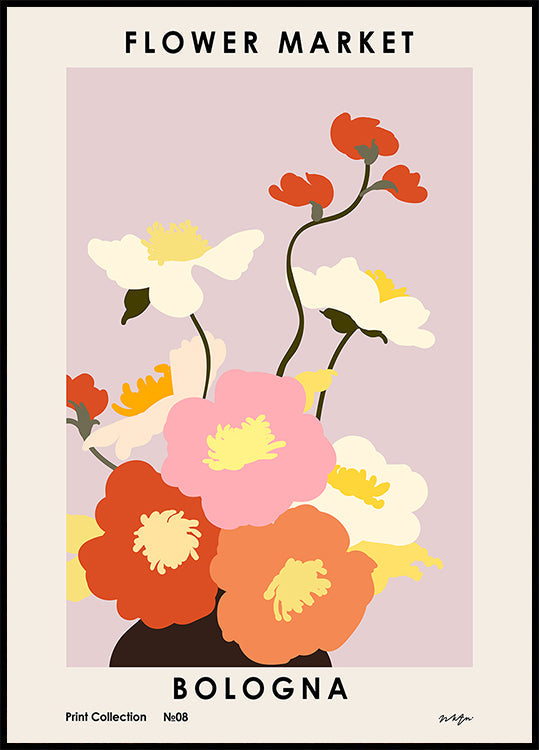 Květinový trh. Boloňský plakát