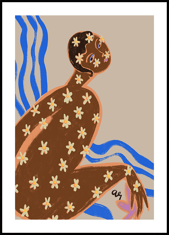 Kvetoucí Daisy Plakát