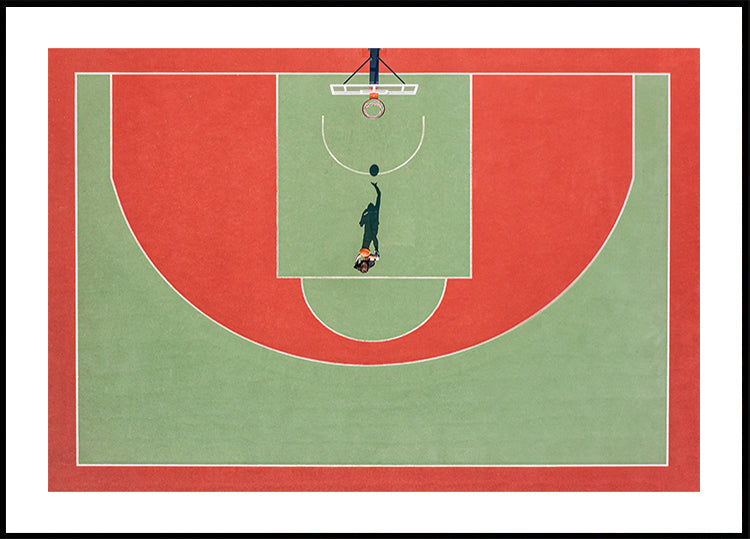 Stínový basketbalový plakát