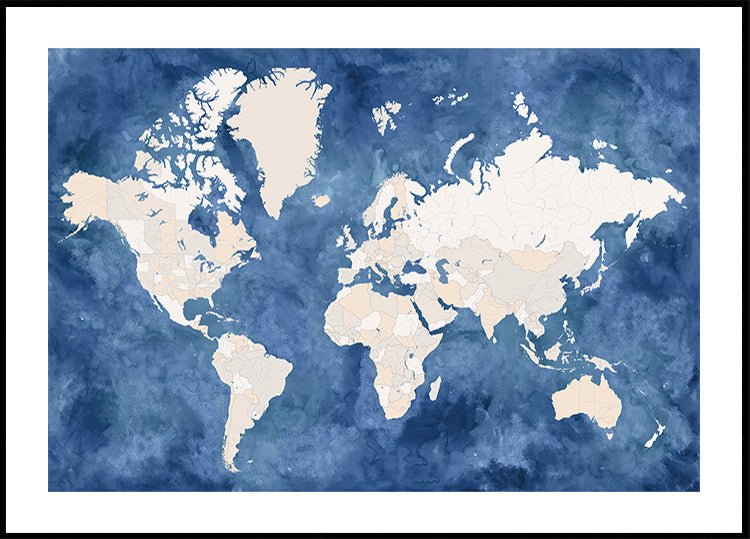 Mapa světa Hudson (NOVINKA)