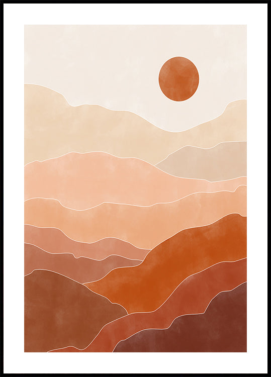 Pouštní východ slunce