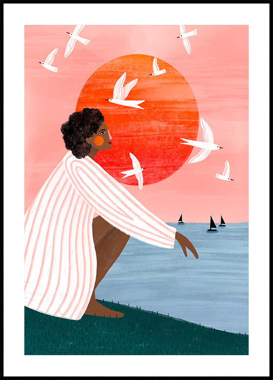 Západ Slunce Na Vlastním Plakátu