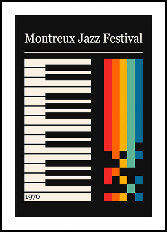 Plakát jazzového festivalu v Montreux