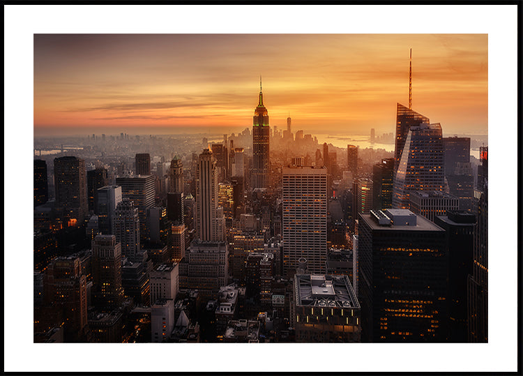 Světelný plakát na Manhattanu