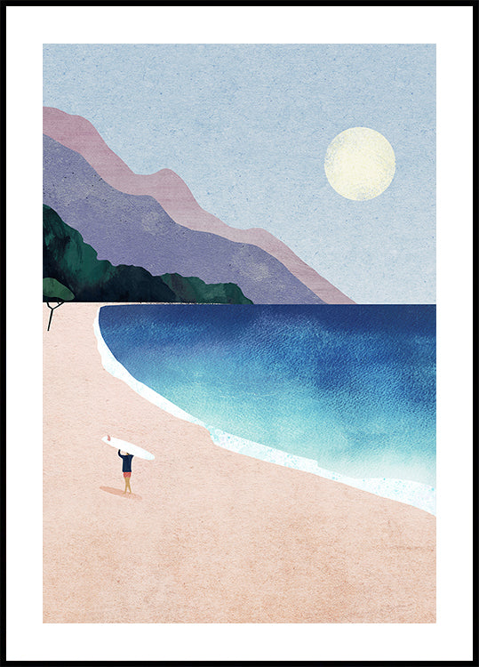 Plakát Surf Beach