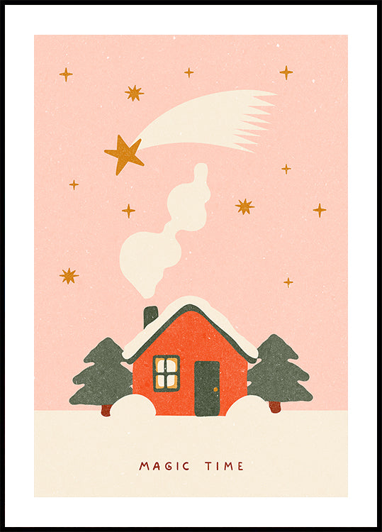Magický čas na vánoční plakát