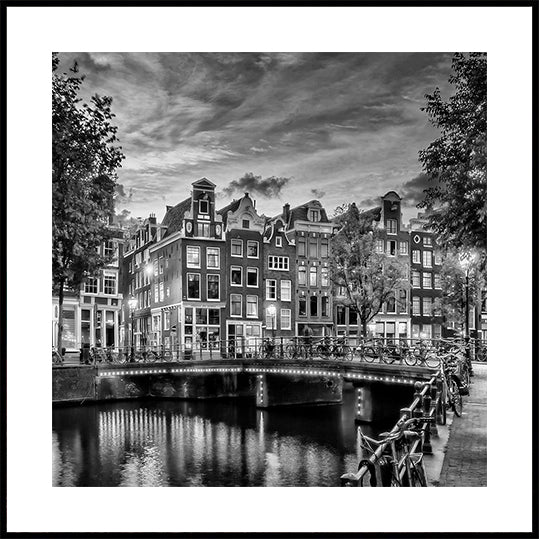 AMSTERDAM Idylický dojem z Single - Monochrome Plakát