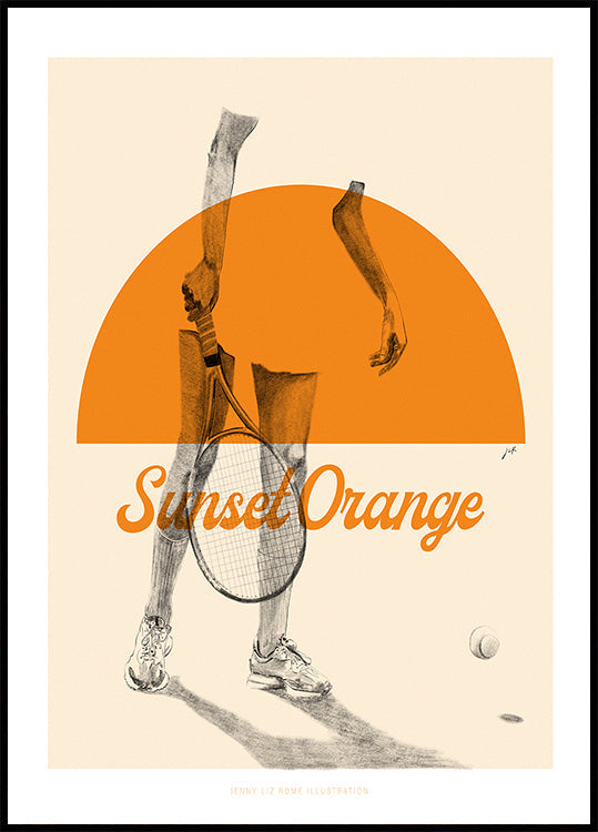 Západ slunce oranžová