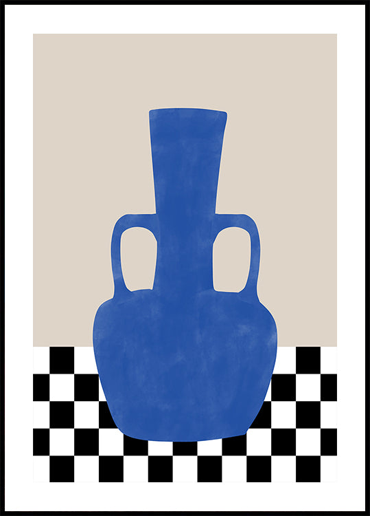 Plakát na šachovnici Azure Vase