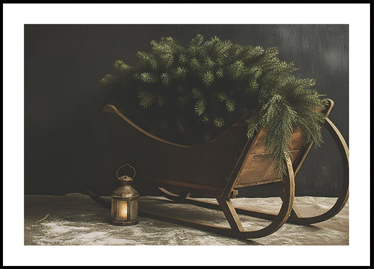 Vánoční saně plakát