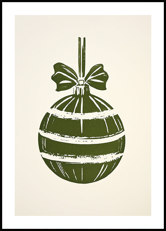 Christmas Ornament Green Plakat