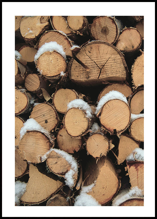 Wooden Logs Plakat - Posterbox.dk