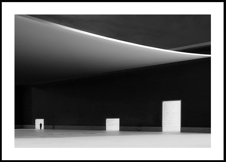 Bílé dveře plakát