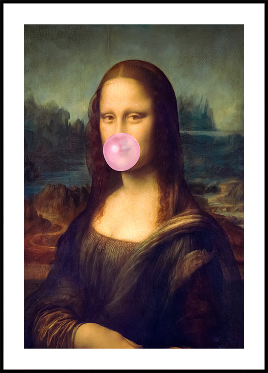 Žvýkačkový plakát Mona Lisa