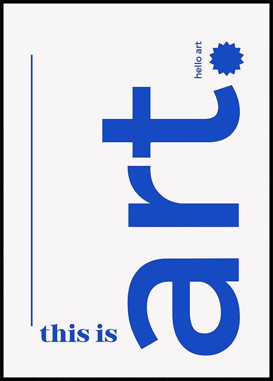 Dobrý den, tučný typografický plakát